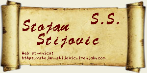 Stojan Stijović vizit kartica